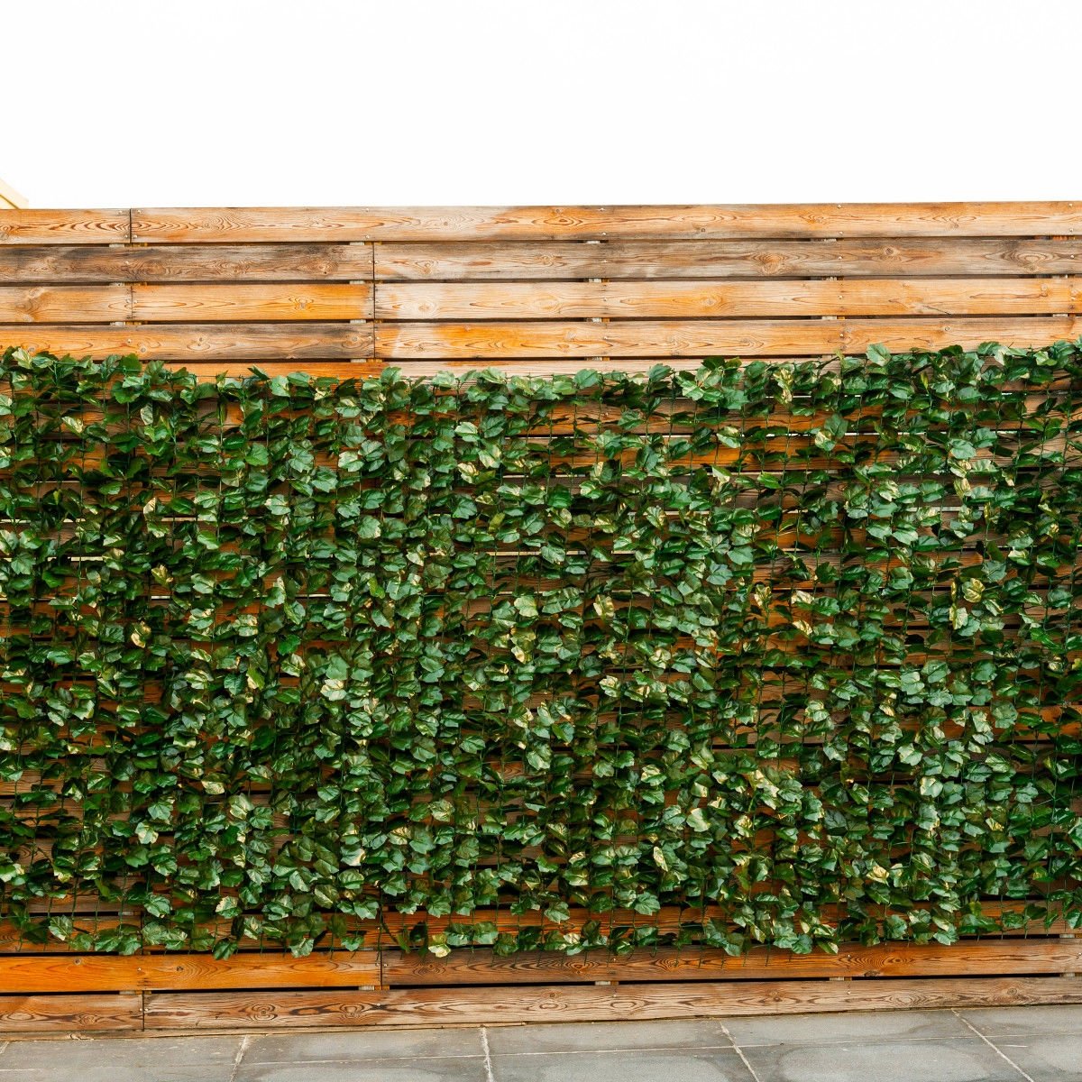 Faux Ivy Leaf Decorative Privacy Fence-40 x 95 Inch, Green Decorative Fencing & Flooring   at Gallery Canada