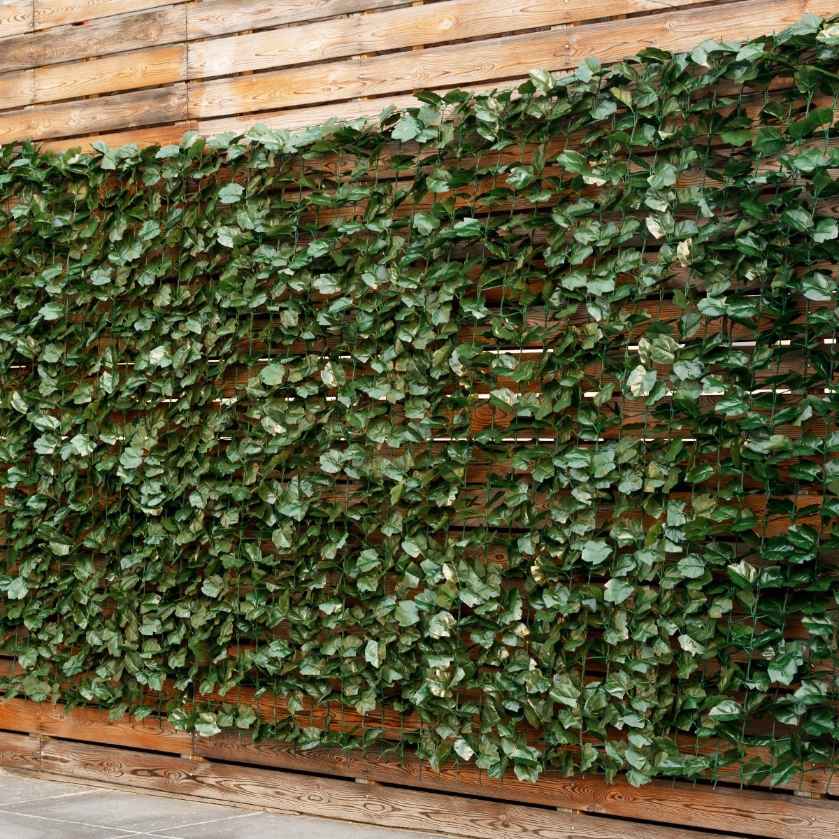 Faux Ivy Leaf Decorative Privacy Fence-40 x 95 Inch, Green Decorative Fencing & Flooring   at Gallery Canada