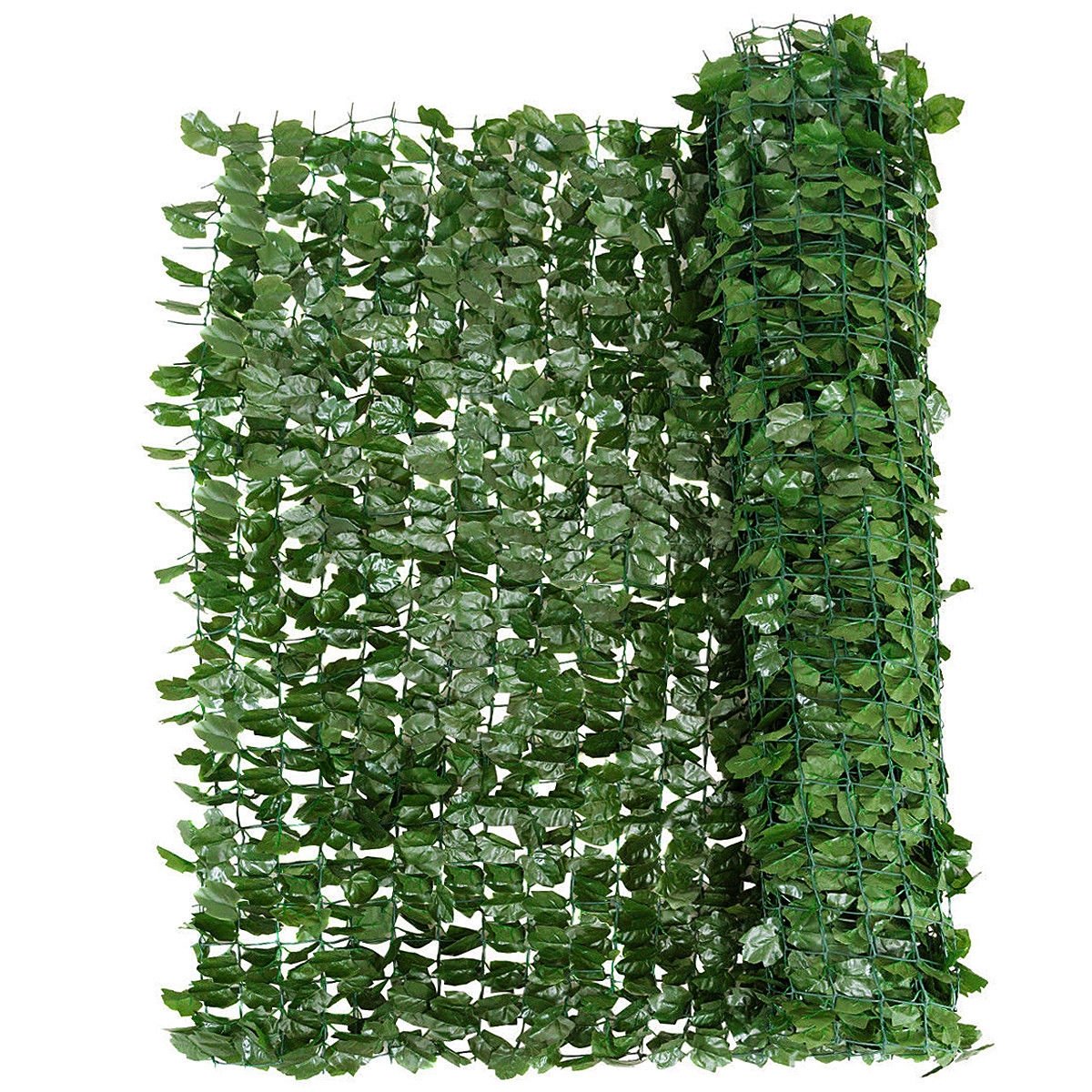 Faux Ivy Leaf Decorative Privacy Fence-40 x 95 Inch, Green Decorative Fencing & Flooring   at Gallery Canada