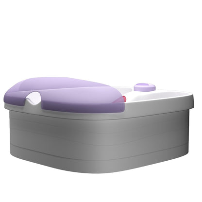 4 Rollers Bubble Heating Foot Spa Massager, Purple - Gallery Canada