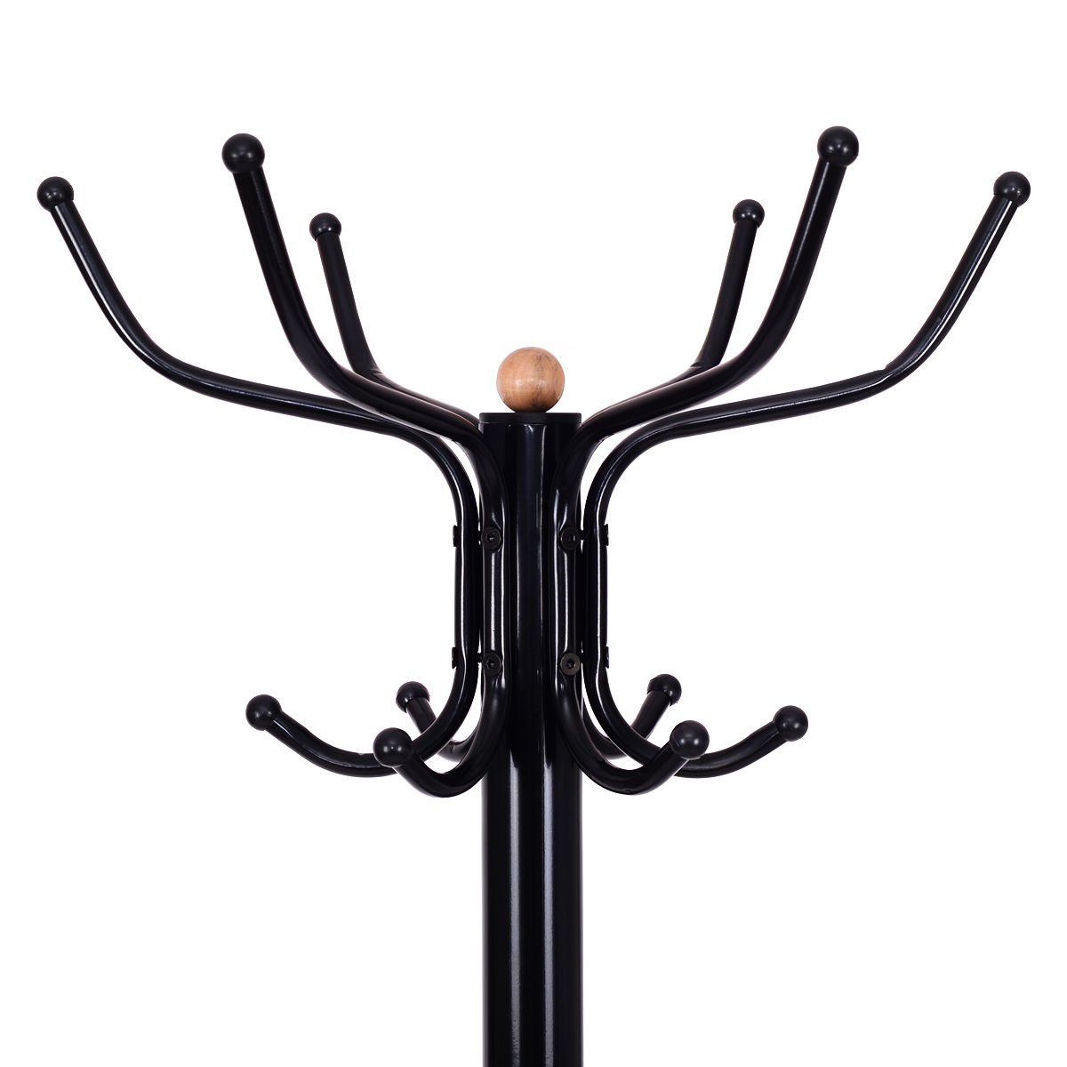 Vintage Metal Coat Hat Tree Stand Clothes Hanger, Black Coat Racks & Hall Trees   at Gallery Canada