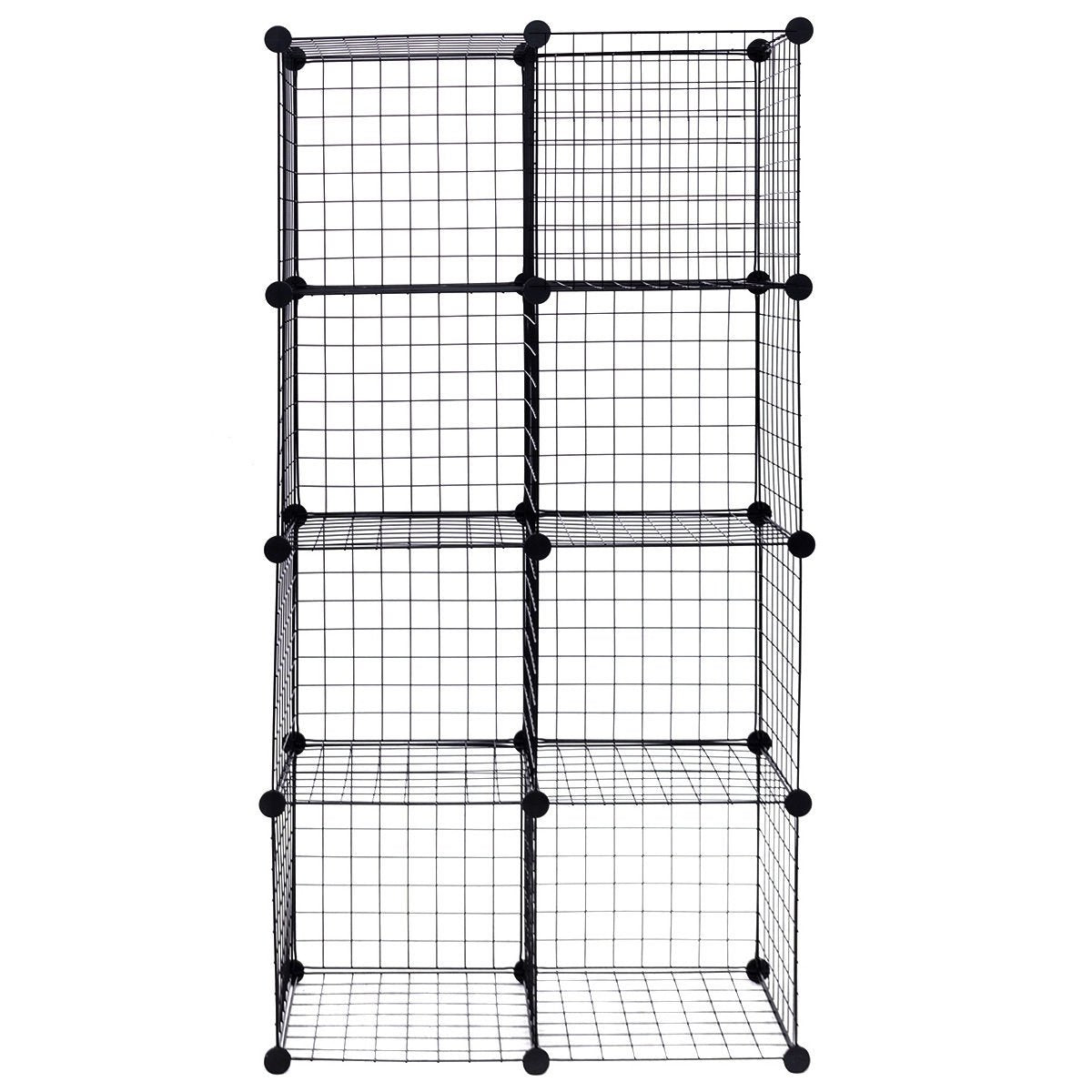 DIY 8 Cube Grid Wire Cube Shelves, Black Clothing & Closet Storage   at Gallery Canada