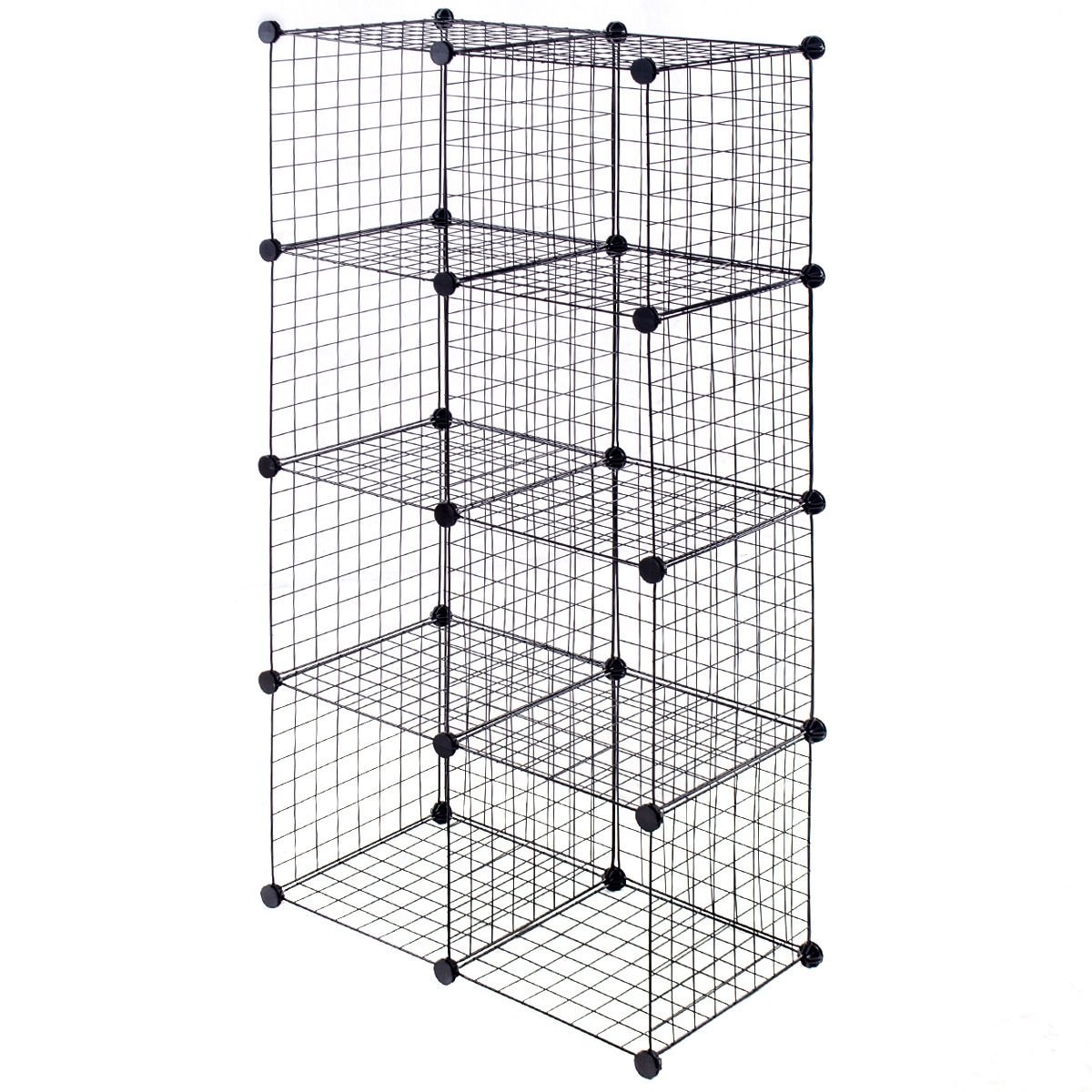 DIY 8 Cube Grid Wire Cube Shelves, Black Clothing & Closet Storage   at Gallery Canada