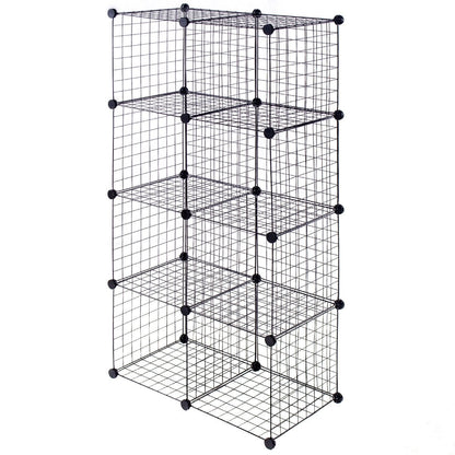 DIY 8 Cube Grid Wire Cube Shelves, Black Clothing & Closet Storage   at Gallery Canada