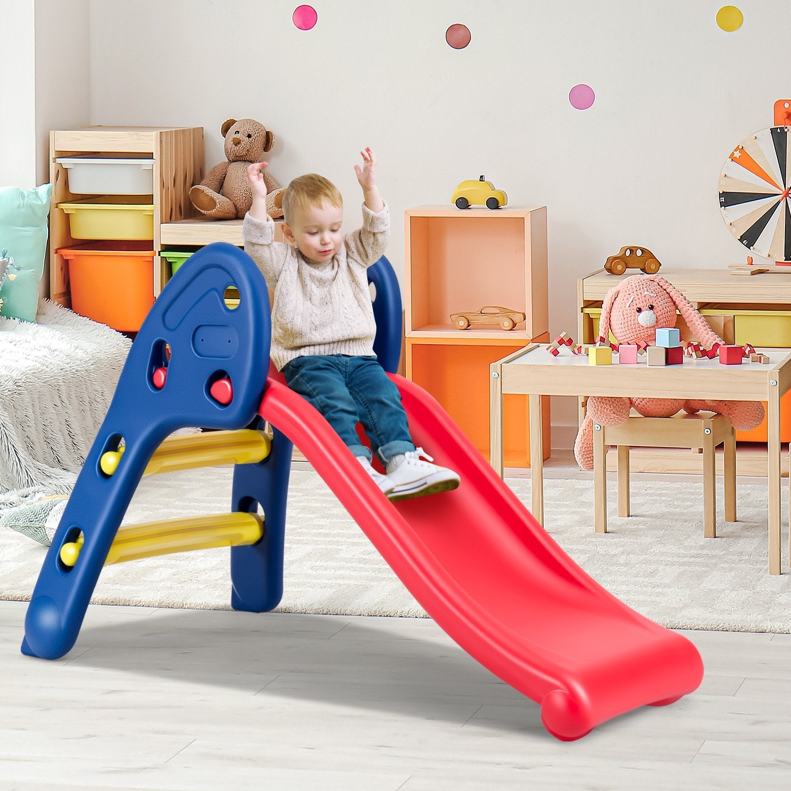 Step 2 Children Folding Plastic Slide, Red Climbers & Slides   at Gallery Canada