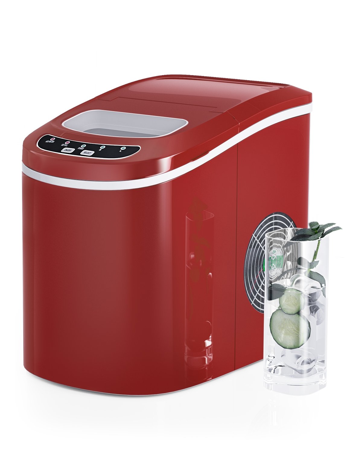 Mini Portable Compact Electric Ice Maker Machine, Red Ice Makers   at Gallery Canada