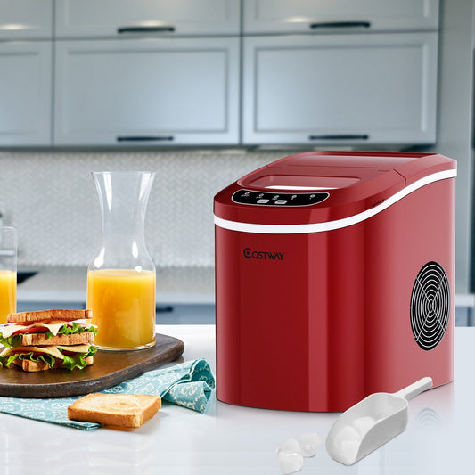 Mini Portable Compact Electric Ice Maker Machine, Red Ice Makers   at Gallery Canada