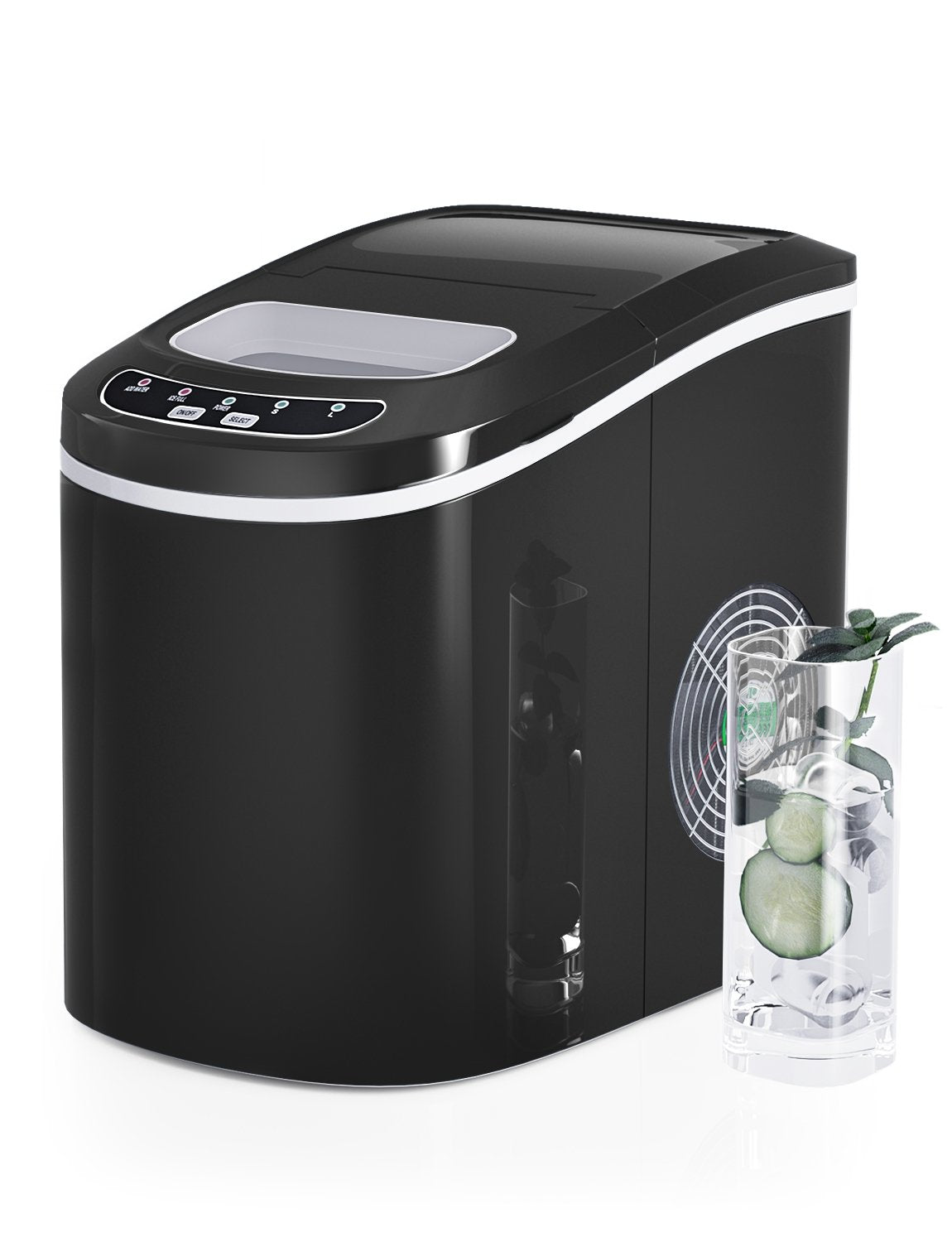 Mini Portable Compact Electric Ice Maker Machine, Black Ice Makers   at Gallery Canada