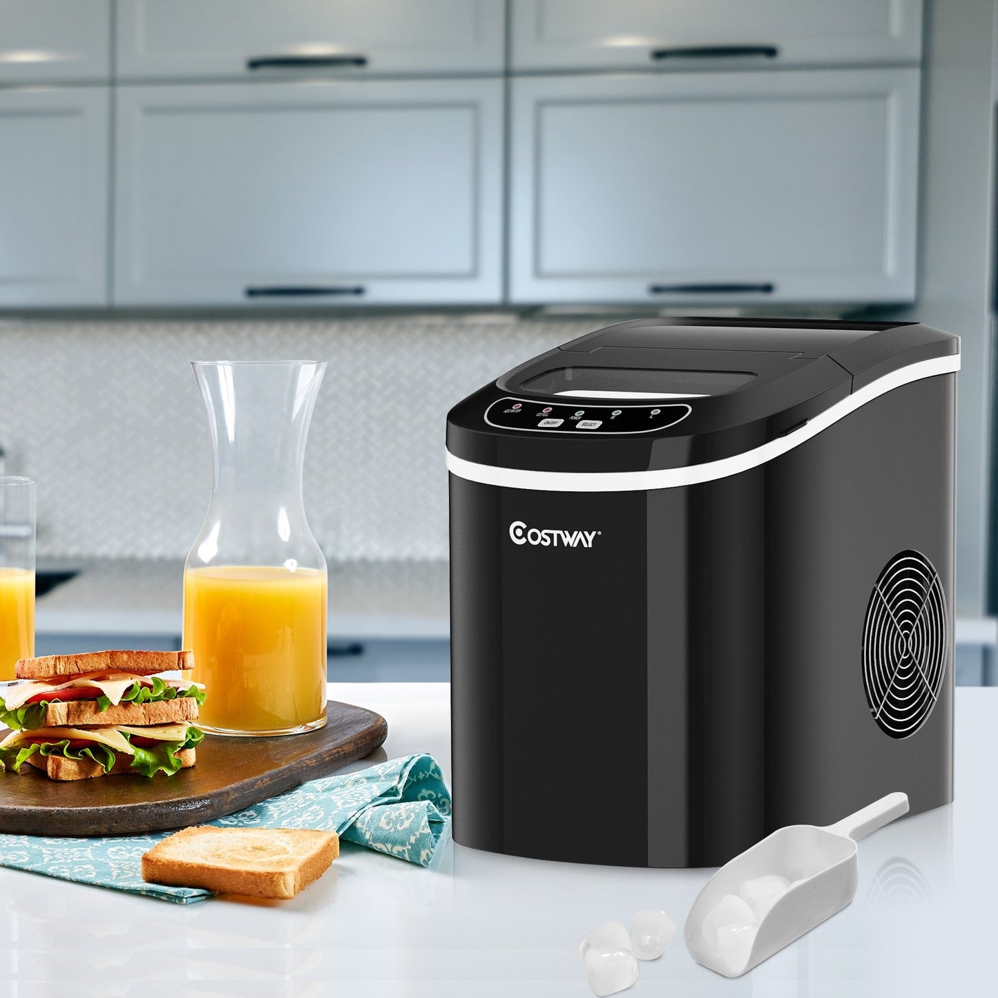 Mini Portable Compact Electric Ice Maker Machine, Black Ice Makers   at Gallery Canada