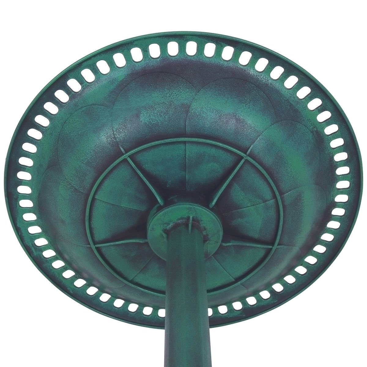 Outdoor Garden Green Pedestal Bird Bath Feeder, Green Chicken Coops   at Gallery Canada