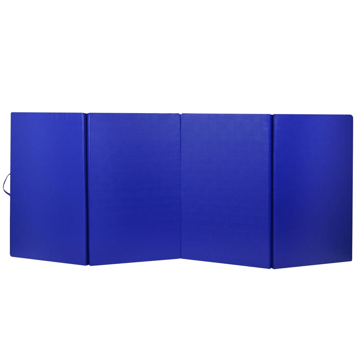 4 Feet x 10 Feet Thick Folding Panel Gymnastics Mat, Blue Yoga & Gym Mats   at Gallery Canada