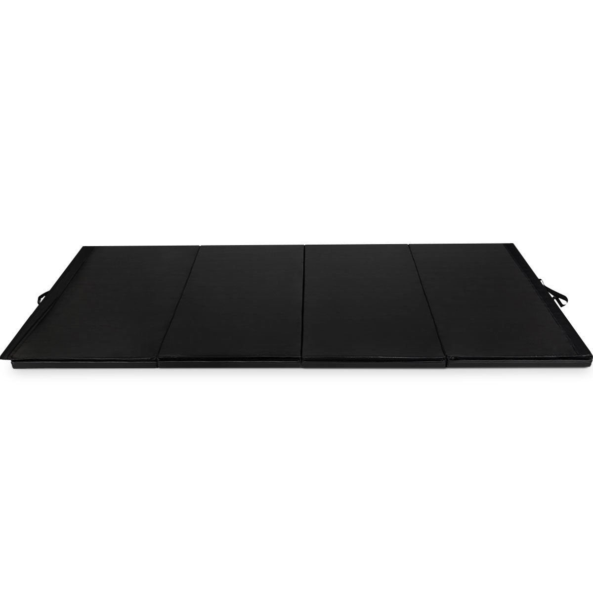 4 Feet x 10 Feet Thick Folding Panel Gymnastics Mat, Black Yoga & Gym Mats   at Gallery Canada