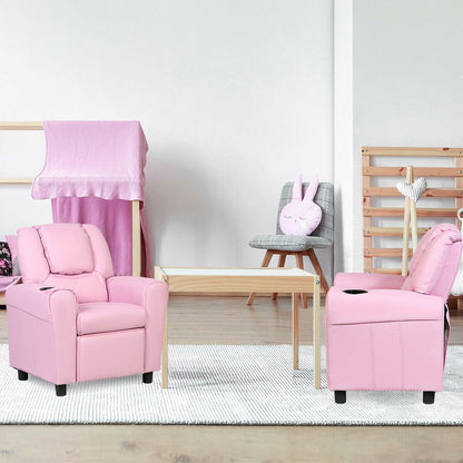 Kids Recliner Armchair Sofa, Pink Kids Chairs & Seating   at Gallery Canada