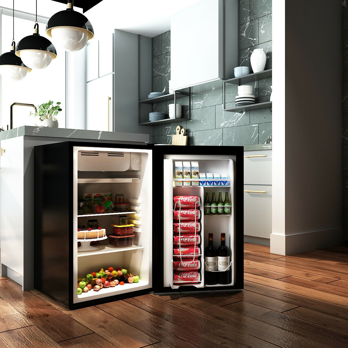 3.2 cu.ft. Mini Dorm Compact Refrigerator, Black Refrigerators   at Gallery Canada