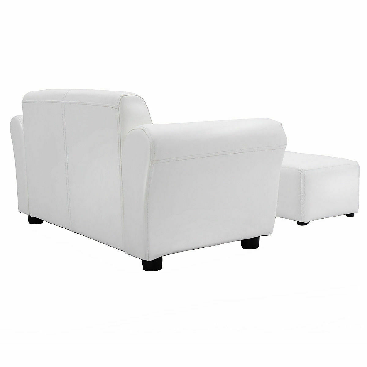 Soft Kids Double Sofa with Ottoman, White Kids Chairs & Seating   at Gallery Canada