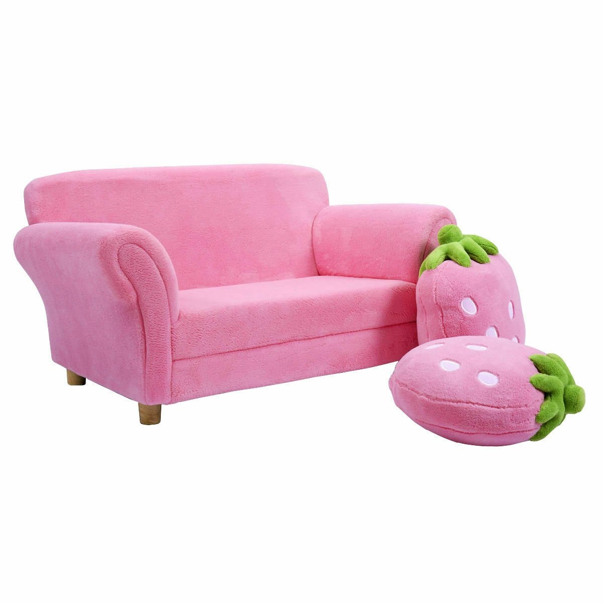 BL/PI Kids Strawberry Armrest Chair Sofa, Pink Kids Chairs & Seating   at Gallery Canada