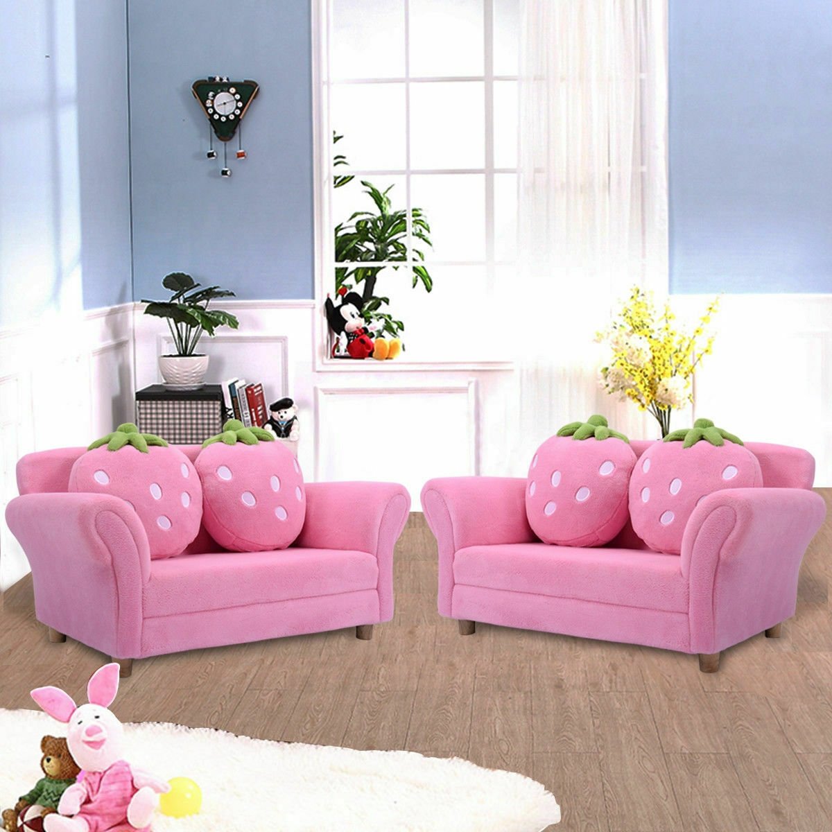 BL/PI Kids Strawberry Armrest Chair Sofa, Pink Kids Chairs & Seating   at Gallery Canada