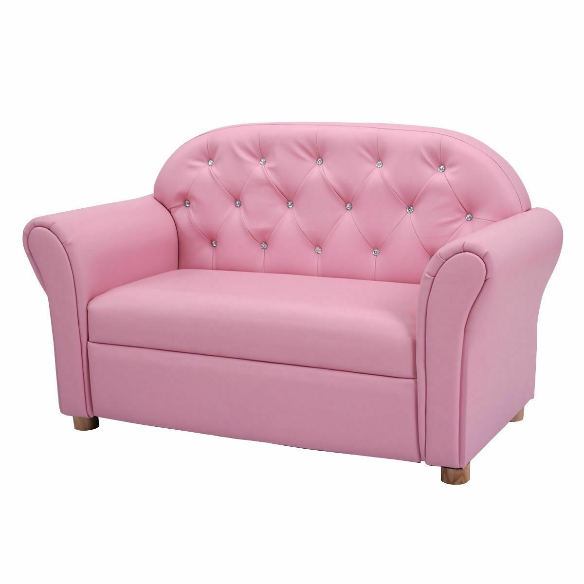 Kids Princess Armrest Chair Lounge Couch, Pink Kids Chairs & Seating   at Gallery Canada