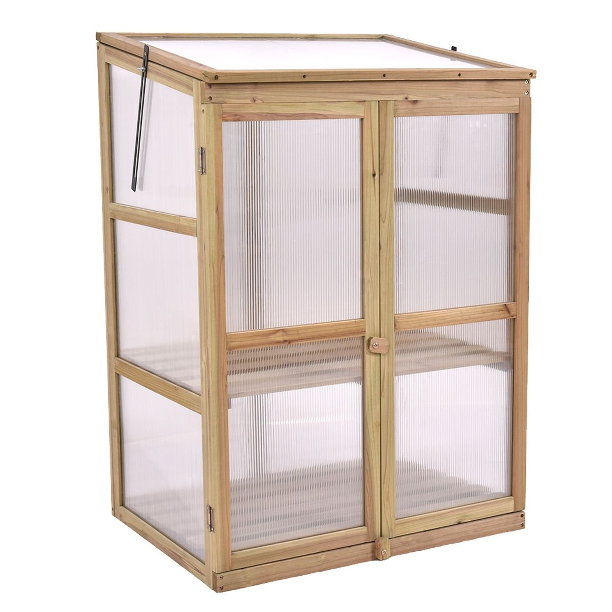 Garden Portable Wooden Raised Plants Greenhouse, Gray Greenhouses   at Gallery Canada