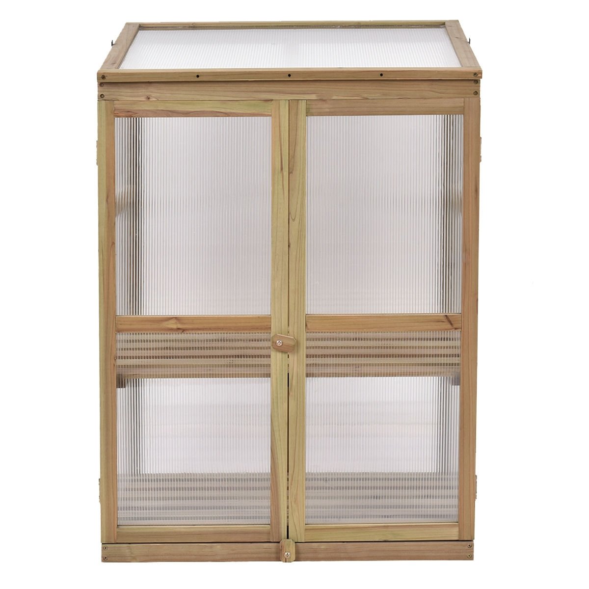 Garden Portable Wooden Raised Plants Greenhouse, Gray Greenhouses   at Gallery Canada