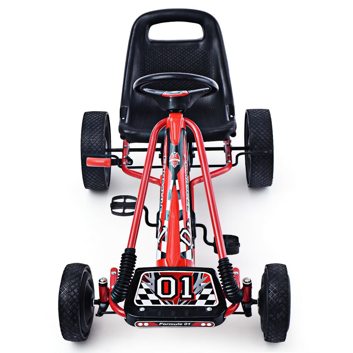 4 Wheels Kids Ride On Pedal Powered Bike Go Kart Racer Car Outdoor Play Toy, Red Powered Ride On Toys   at Gallery Canada