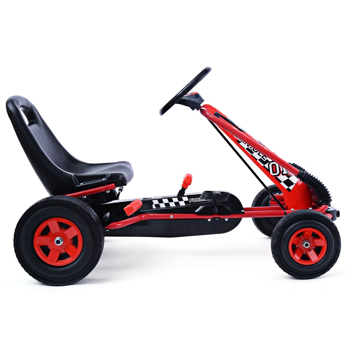 4 Wheels Kids Ride On Pedal Powered Bike Go Kart Racer Car Outdoor Play Toy, Red Powered Ride On Toys   at Gallery Canada