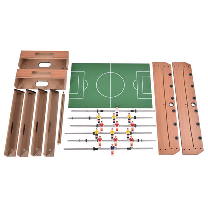37 Inch Indoor Competition Game Football Table, Brown - Gallery Canada