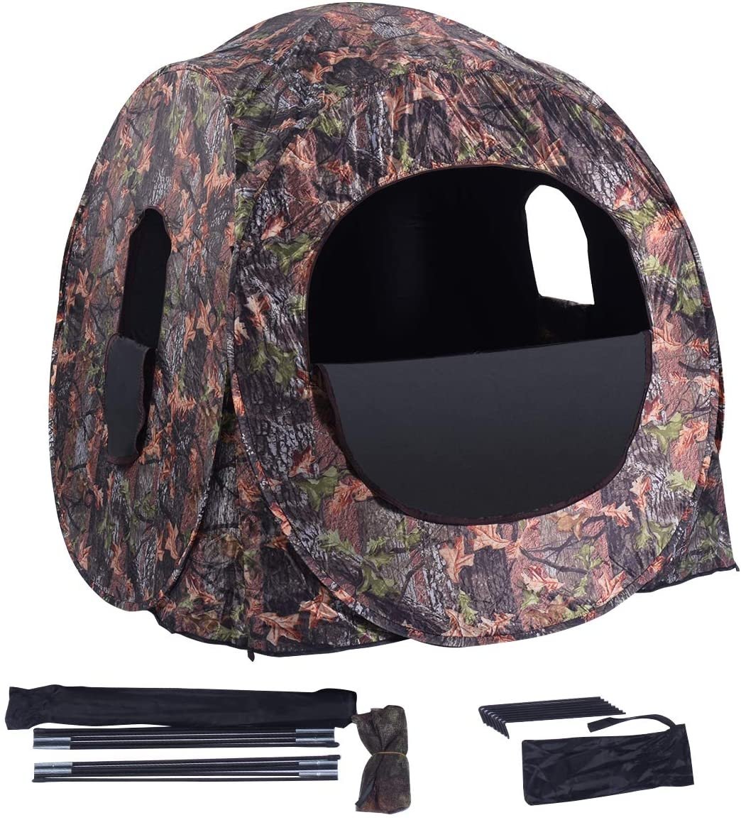 Portable Pop up Ground Camo Blind Hunting Enclosure Tents   at Gallery Canada