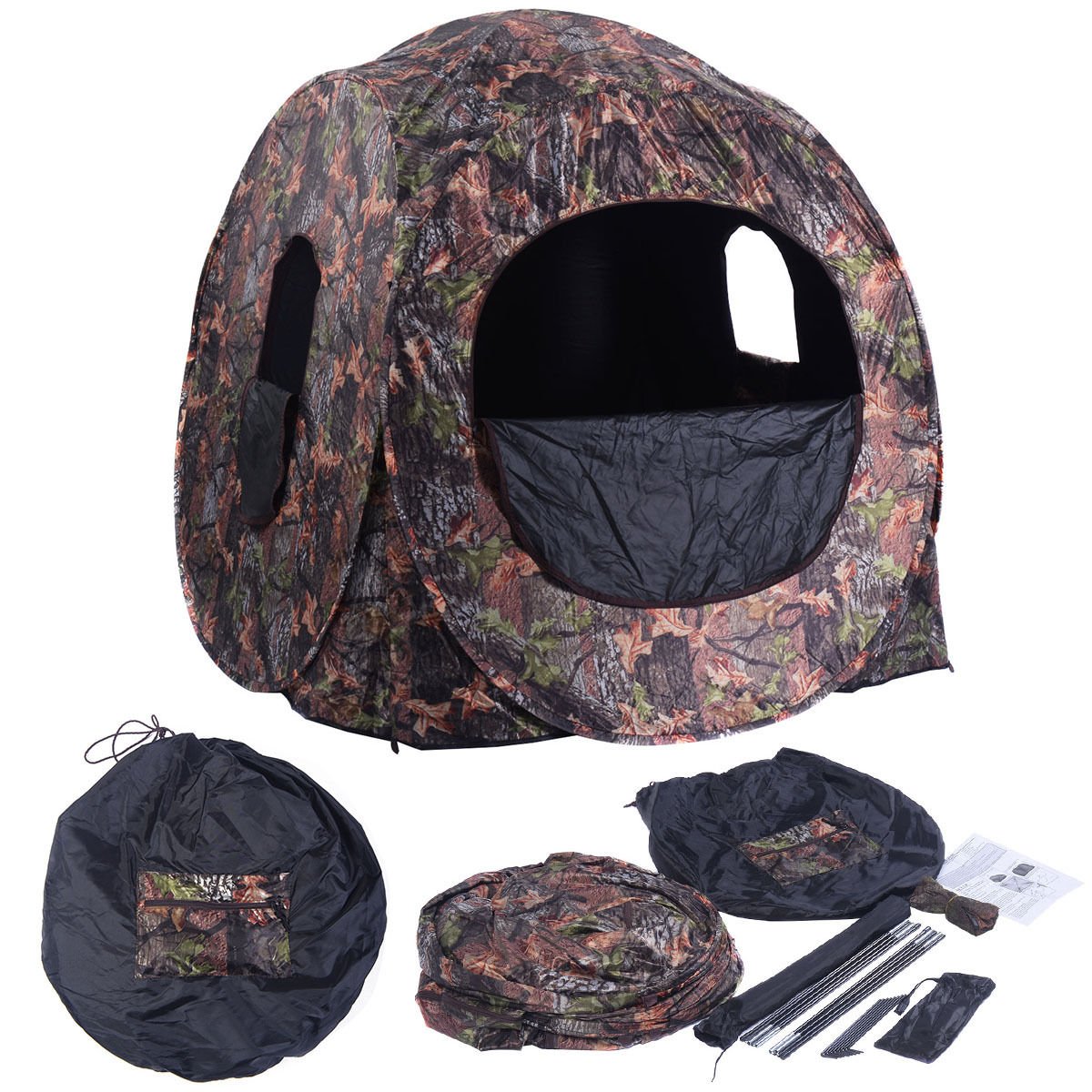 Portable Pop up Ground Camo Blind Hunting Enclosure Tents   at Gallery Canada