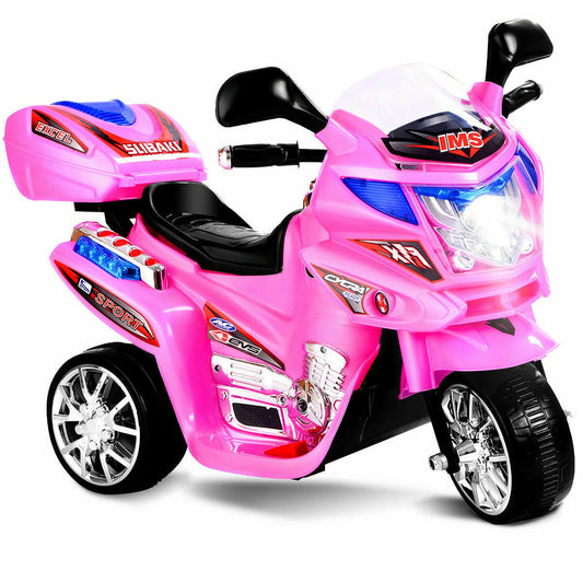 6V Powered 3 Wheels Kids Electric Ride-on Toy Motorcycle, Pink Powered Ride On Toys   at Gallery Canada