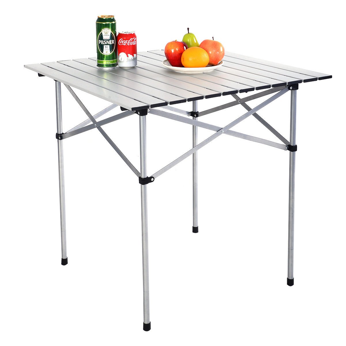 Roll Up Portable folding Camping Aluminum Picnic Table, Silver Camping Furniture   at Gallery Canada