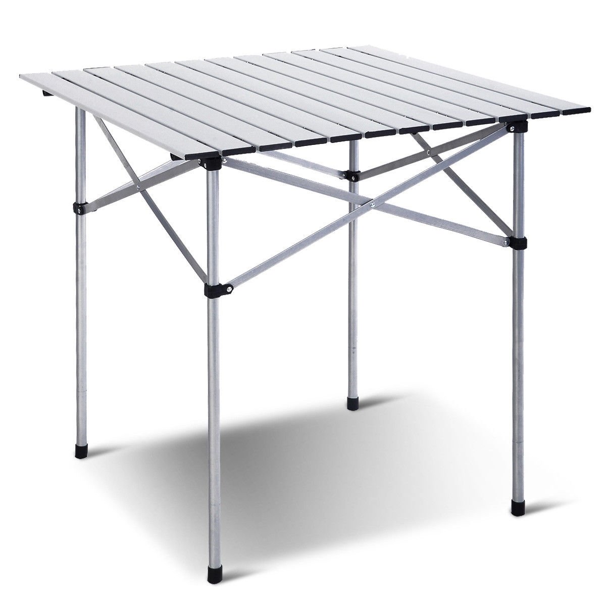 Roll Up Portable folding Camping Aluminum Picnic Table, Silver Camping Furniture   at Gallery Canada