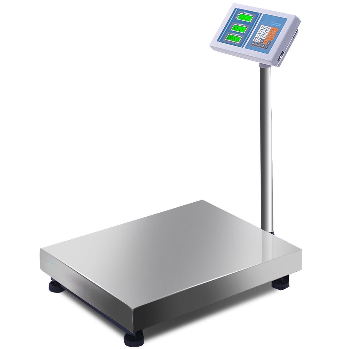 660 lbs Weight Computing Digital Floor Platform Scale, White Kitchen Tools   at Gallery Canada