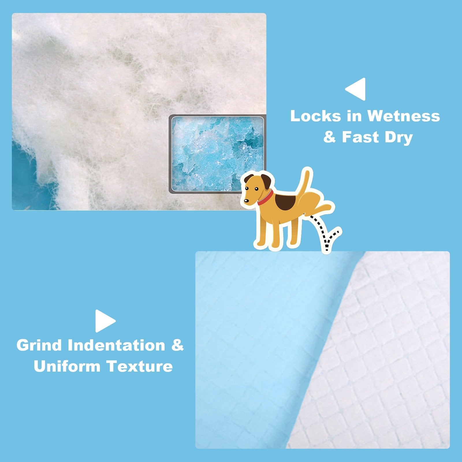 300 Pieces 17 x 24 Inch Pet Wee Pee Piddle Pad, Light Blue Dog Supplies at Gallery Canada