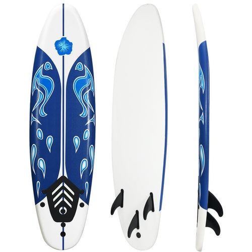 6 Feet Surf Foamie Boards Surfing Beach Surfboard, White