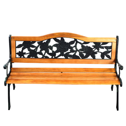 Outdoor Cast Iron Patio Bench Rose Outdoor Benches   at Gallery Canada