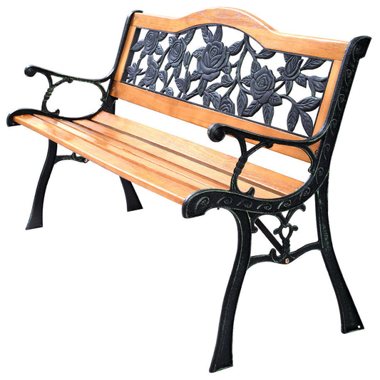 Outdoor Cast Iron Patio Bench Rose Outdoor Benches Options  at Gallery Canada