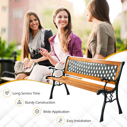 Outdoor Cast Iron Patio Bench Outdoor Benches   at Gallery Canada