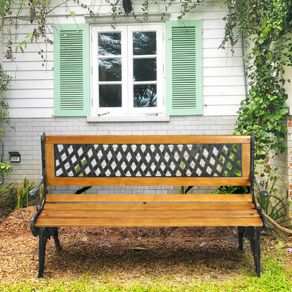 Outdoor Cast Iron Patio Bench Outdoor Benches   at Gallery Canada