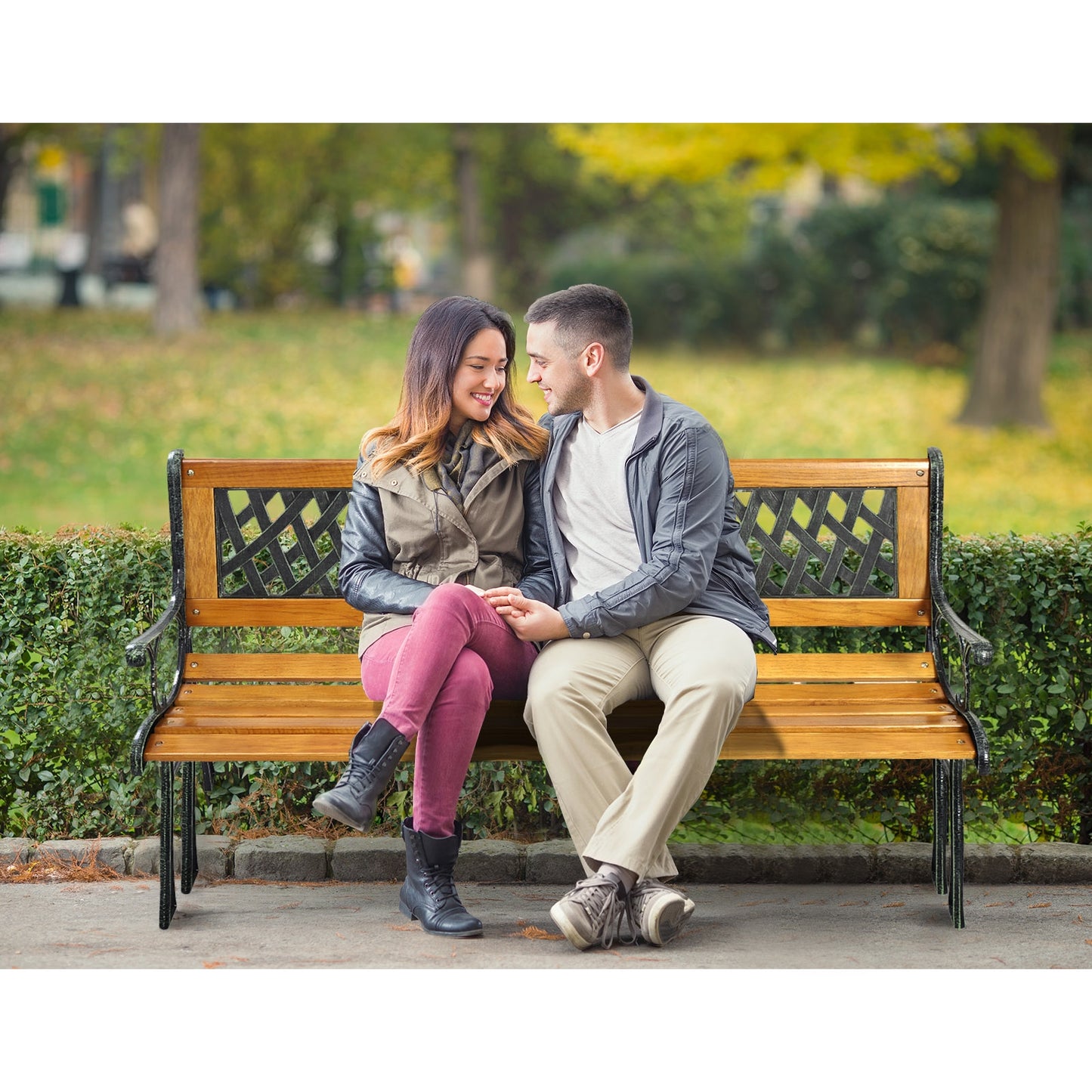 Outdoor Cast Iron Patio Bench Outdoor Benches   at Gallery Canada