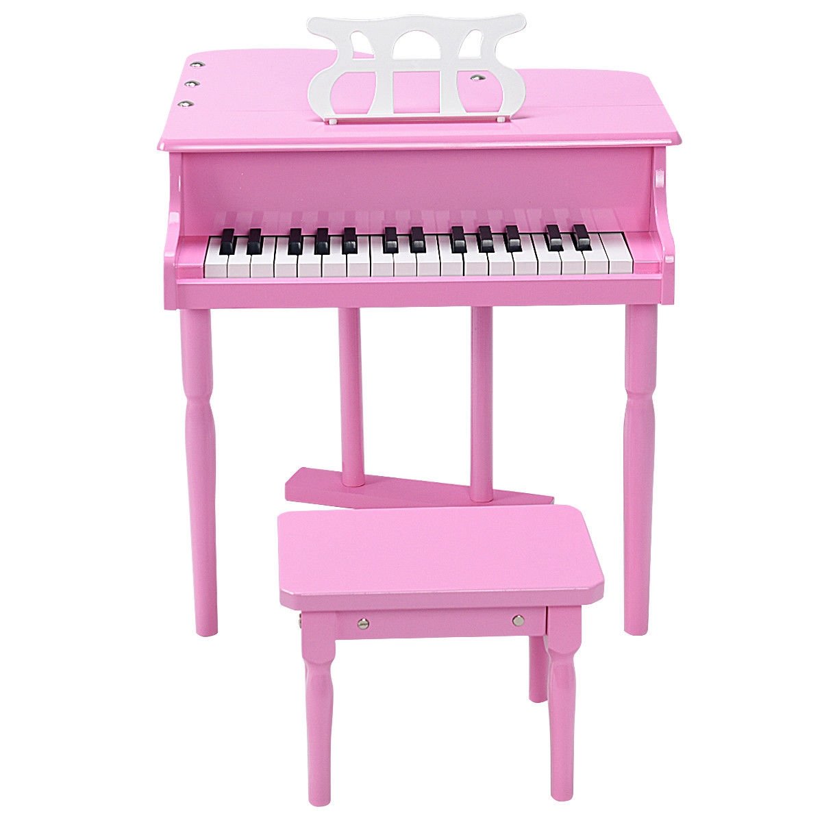 Musical Instrument Toy 30-Key Children Mini Grand Piano with Bench, Pink Pianos & Keyboards   at Gallery Canada