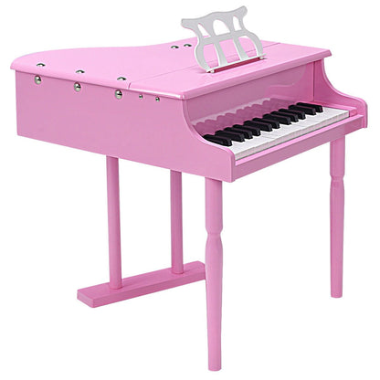 Musical Instrument Toy 30-Key Children Mini Grand Piano with Bench, Pink Pianos & Keyboards   at Gallery Canada