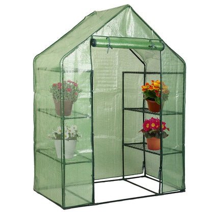 Mini Portable 4 Tier 8 Shelves Walk-in Plant Greenhouse, Green Greenhouses   at Gallery Canada