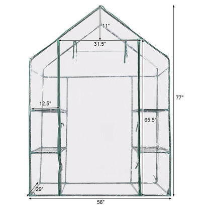 Portable Outdoor 4 Shelves Greenhouse, Transparent Greenhouses   at Gallery Canada