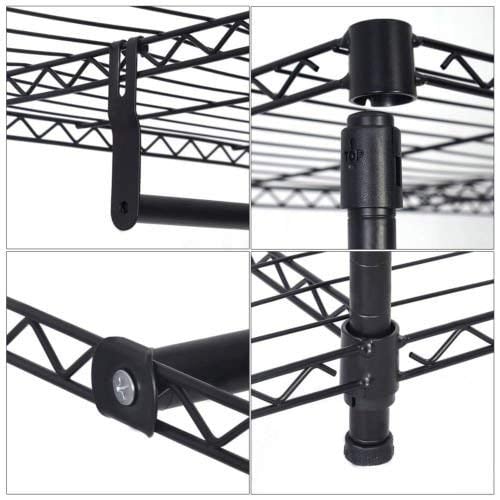 Portable Steel Closet Hanger Storage Rack Organizer, Black Clothing & Closet Storage   at Gallery Canada