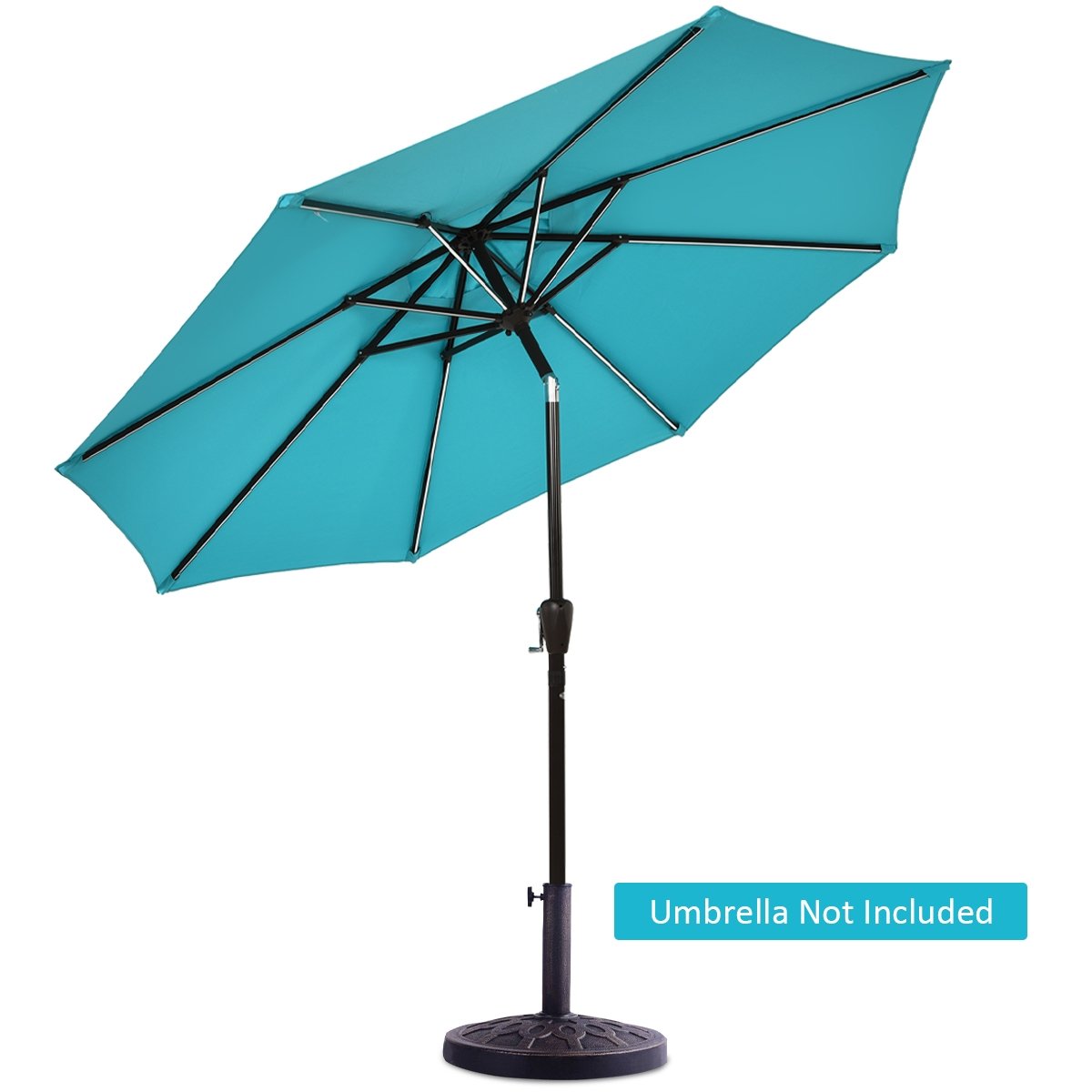 30lbs 18 Inch Heavy Duty Outdoor Patio Market Umbrella Base, Bronze Outdoor Umbrella Bases at Gallery Canada