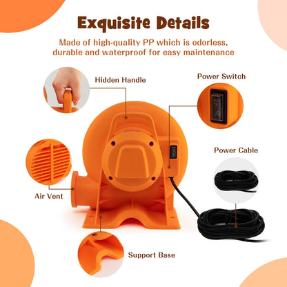 750W/550W/380W Air Blower for Inflatables with 25 feet Wire and GFCI Plug-550W, Orange Air Blowers   at Gallery Canada