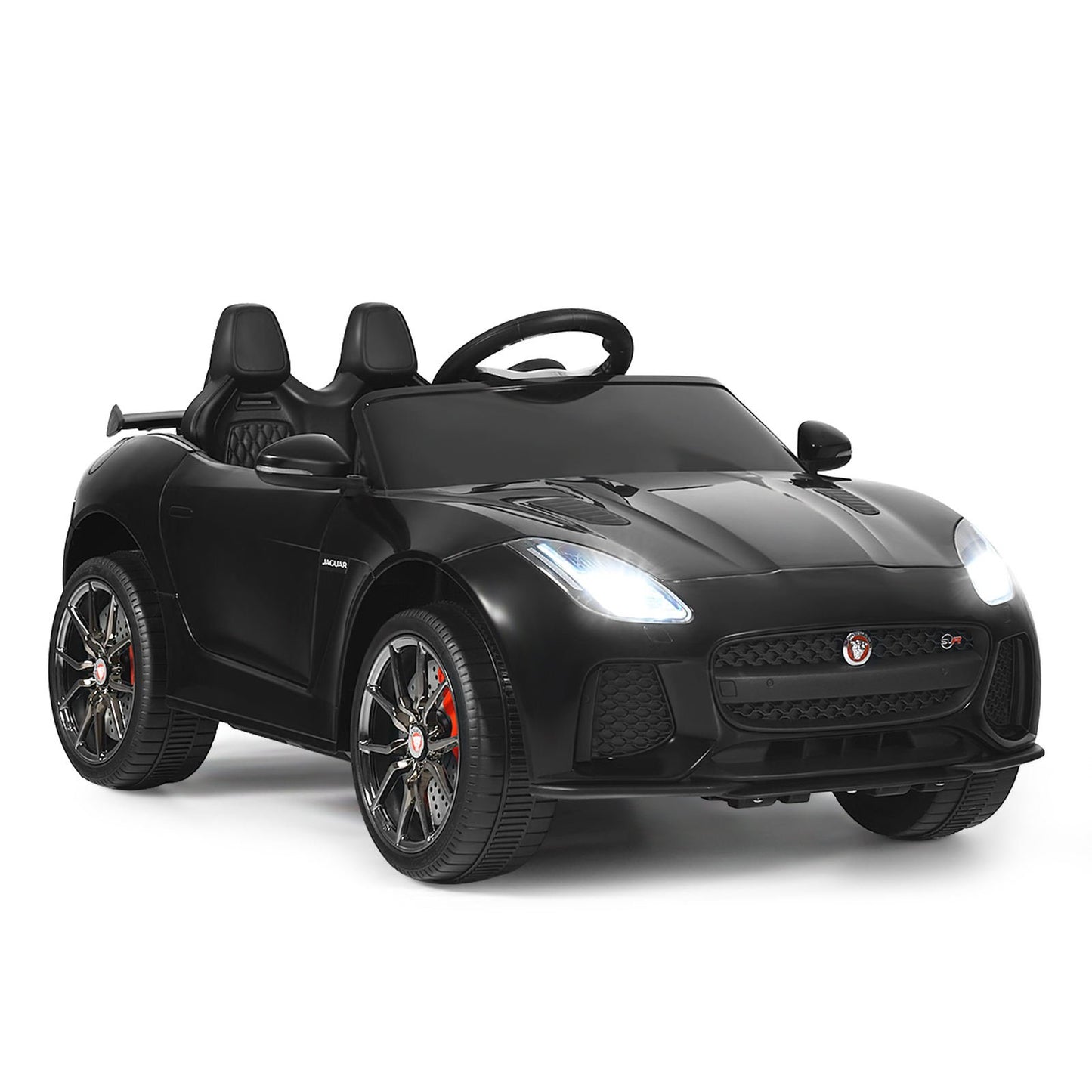 12V Jaguar F-Type SVR Licensed Kids Ride On Car, Black Powered Ride On Toys   at Gallery Canada