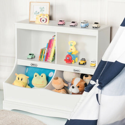 3-Tier Kids Bookcase Storage Organizer, White Kids Storage   at Gallery Canada