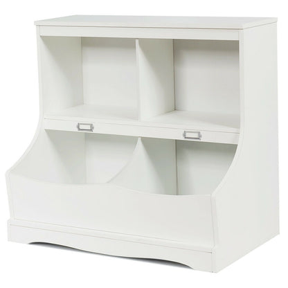 3-Tier Kids Bookcase Storage Organizer, White Kids Storage   at Gallery Canada